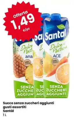 Eurospar Succo senza zuccheri aggiunti Santal offerta