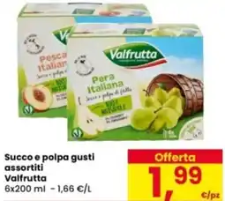 Eurospar Succo e polpa Valfrutta offerta