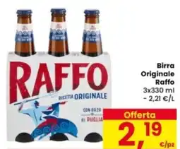 Eurospar Birra Originale Raffo offerta