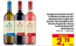 Eurospar Sangiovese Rubicone IGT, Trebbiano Rubicone IGT offerta