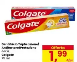 Eurospar Dentifricio Tripla azione/ Antitartaro/Protezione carie Colgate offerta