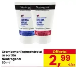 Eurospar Crema mani concentrata Neutrogena offerta