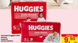 Eurospar Pannolini Huggies Little Movers Pacco Doppio offerta