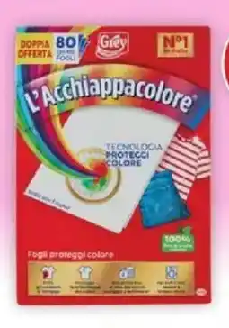 Acqua & Sapone GREY L'acchiappacolore 80 fogli offerta