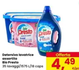 Eurospar Detersivo lavatrice Bio Presto offerta