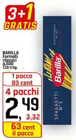 Famila Superstore BARILLA Formati classici offerta