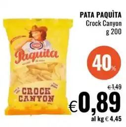 Famila PATA PAQUITA Crock Canyon offerta