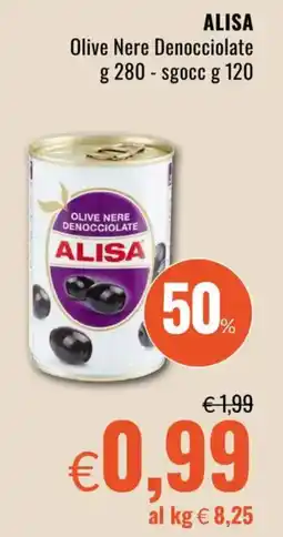 Famila ALISA Olive Nere Denocciolate offerta