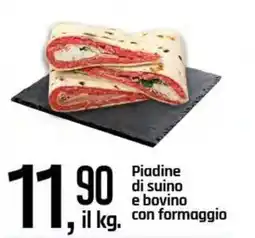 Famila Superstore Piadine di suino e bovino con formaggio offerta