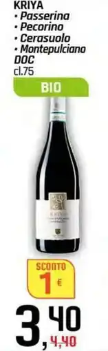 Famila Superstore KRIYA Passerina, Pecorino, Cerasuolo e Montepulciano DOC offerta