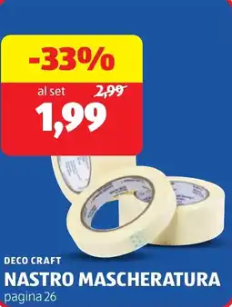 ALDI Deco craft nastro mascheratura offerta