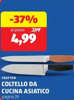 ALDI Crofton coltello da cucina asiatico offerta