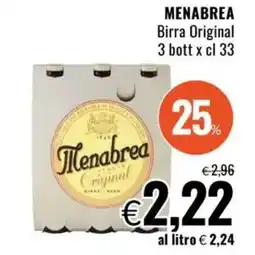 Famila MENABREA Birra Original offerta