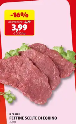 ALDI Il podere fettine scelte di equino offerta
