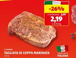 ALDI Il podere tagliata di coppa marinata offerta
