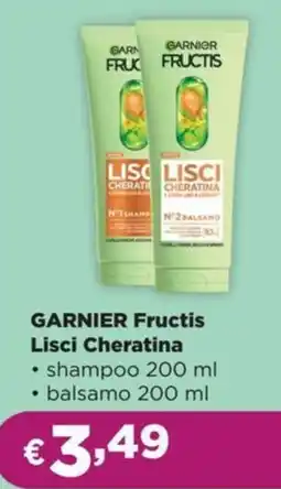 La Saponeria GARNIER Fructis Lisci Cheratina offerta