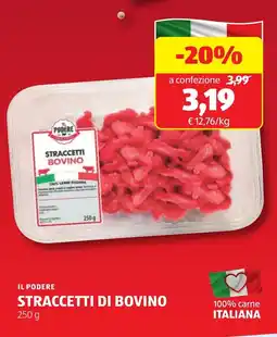 ALDI Il podere straccetti di bovino offerta