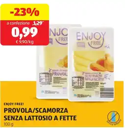 ALDI Enjoy free! provola/scamorza senza lattosio a fette offerta