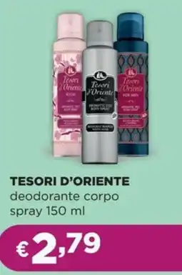 La Saponeria TESORI D'ORIENTE deodorante corpo spray offerta
