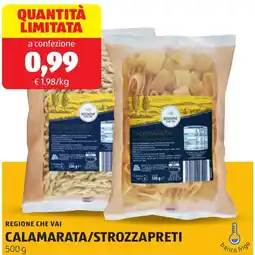 ALDI Regione che vai calamarata/strozzapreti offerta