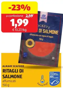 ALDI Almare seafood ritagli di salmone offerta