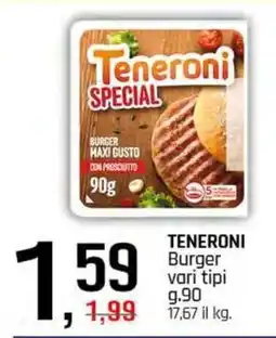 Famila Superstore TENERONI Burger offerta