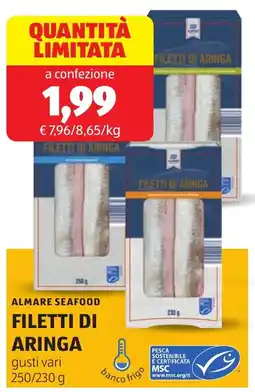 ALDI Almare seafood filetti di aringa offerta