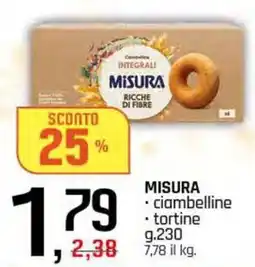 Famila Superstore MISURA ciambelline e tortine offerta