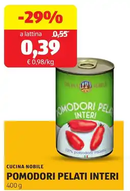 ALDI Cucina nobile pomodori pelati interi offerta