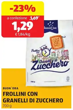 ALDI Buon'ora frollini con granelli di zucchero offerta