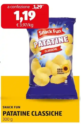 ALDI Snack fun patatine classiche offerta