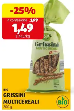 ALDI BIO grissini multicereali offerta
