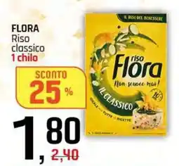 Famila Superstore FLORA Riso classico 1 chilo offerta
