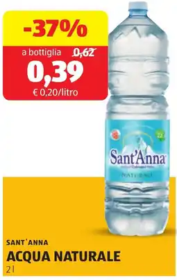 ALDI Sant'anna acqua naturale offerta