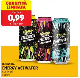 ALDI Lemonsoda energy activator offerta