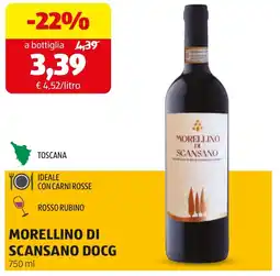 ALDI Morellino di scansano DOCG offerta