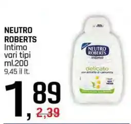 Famila Superstore NEUTRO ROBERTS intimo offerta