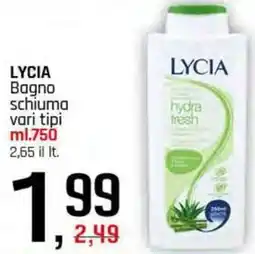 Famila Superstore LYCIA Bagno schiuma offerta