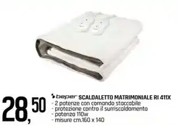 Famila Superstore Beper scaldaletto matrimoniale ri 411X offerta