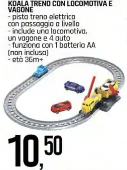 Famila Superstore Koala treno con locomotiva e vagone offerta