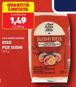 ALDI Asia green garden riso per sushi offerta