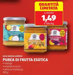 ALDI Asia green garden purea di frutta esotica offerta