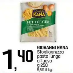 Famila Superstore GIOVANNI RANA Sfogliagrezza pasta lunga all'uovo offerta