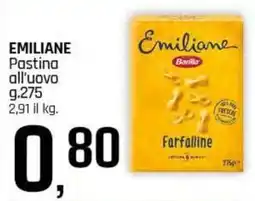 Famila Superstore EMILIANE Pastina all'uovo offerta
