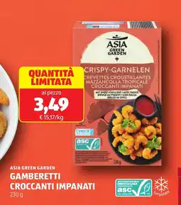 ALDI Asia green garden gamberetti croccanti impanati offerta