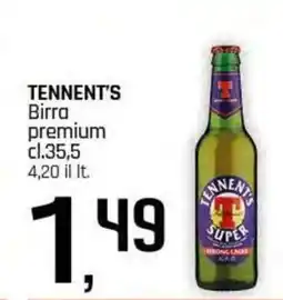 Famila Superstore TENNENT'S Birra premium offerta