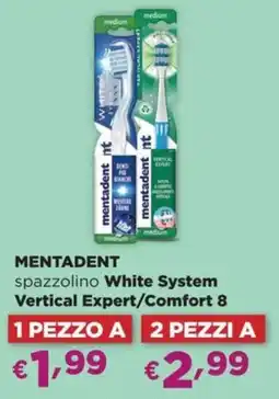 La Saponeria MENTADENT spazzolino White System Vertical Expert/Comfort 8 offerta