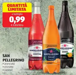 ALDI SAN PELLEGRINO aranciata - chinotto - cocktail offerta