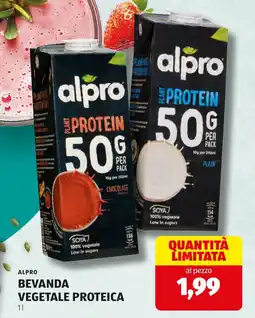 ALDI Alpro bevanda vegetale proteica offerta