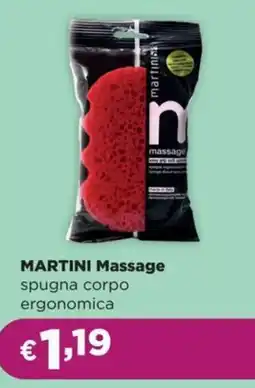 La Saponeria MARTINI Massage spugna corpo ergonomica offerta